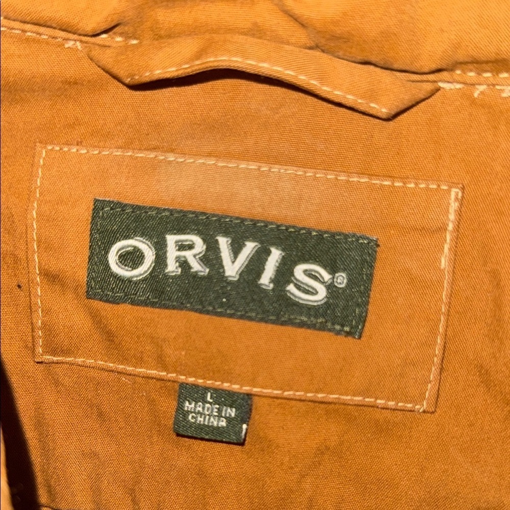 Orvis Brown Field Military Jacket with Sturdy Canvas - Picture 10 of 10